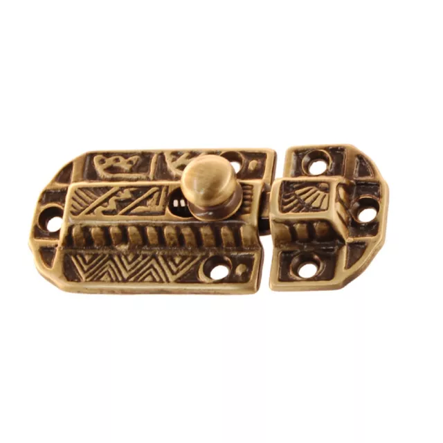 Eastlake Victorian Style Flush Mount CABINET LATCH - Cast Brass Latch