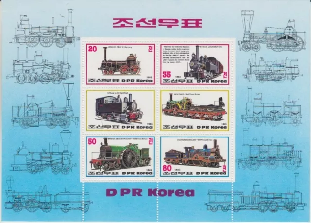 Eisenbahn - Lokomotiven   Korea  Block 147   **  (mnh)