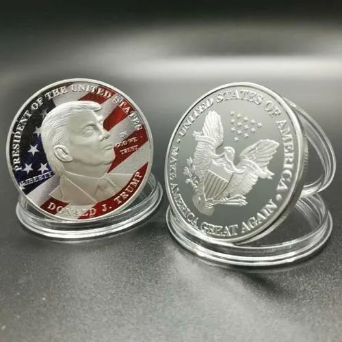 45th US President Donald Trump Inaugural Silver Eagle Commemorative Novelty Coin