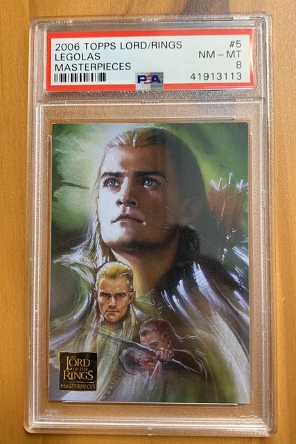 PSA 8 POP 1 2006 Topps Lord Of The Rings Masterpieces 5 Legolas