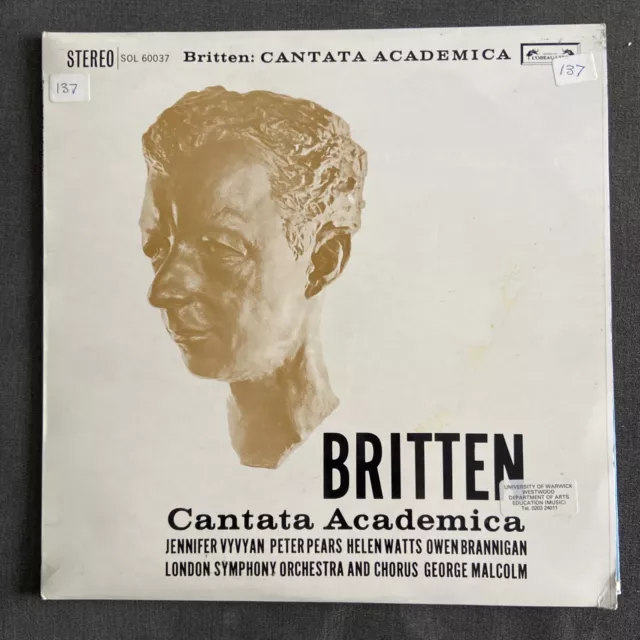 SOL 60037 Britten Cantata Academica / Vyvyan / Malcolm etc.