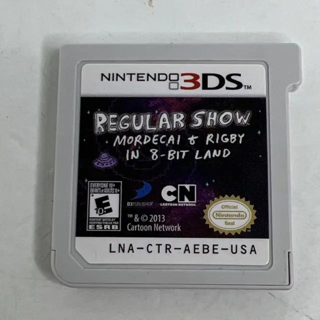 Regular Show: Mordecai & Rigby in 8-Bit Land (Nintendo 3DS, 2013) Cart Only