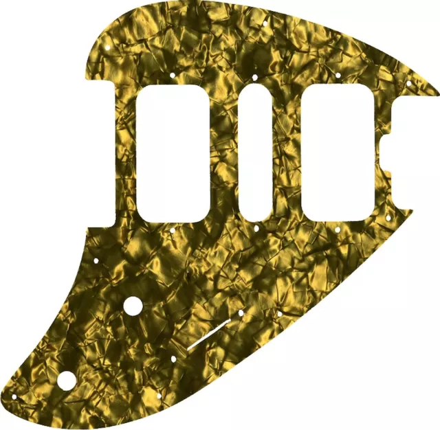 WD Custom Pickguard For Music Man Silhouette #28GD Gold Pearl/Black/White/Black