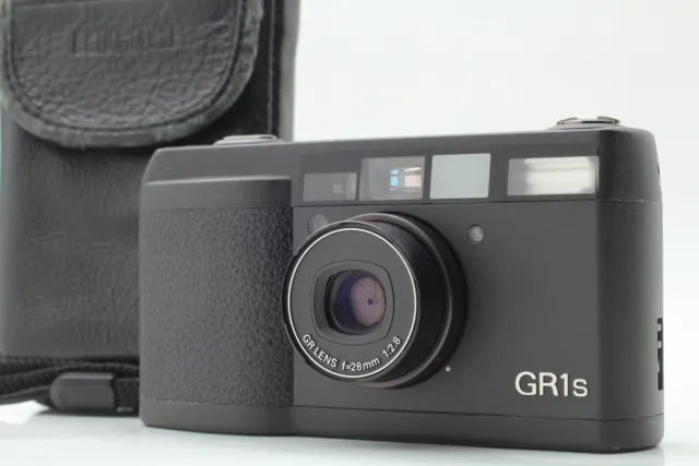 LCD Works [MINT w/ Case] Ricoh GR1s Black 35mm Film Camera Point & Shoot JAPAN