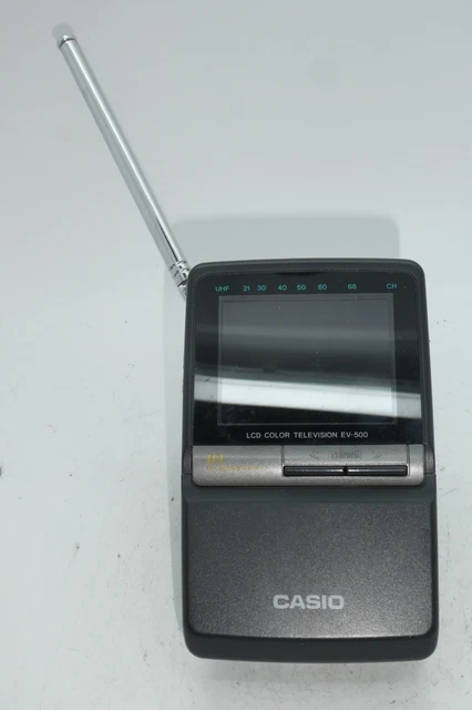 CASIO ポータブルテレビ EV-500 Casio TV-500 telewizor przenośny 1988 r. BOX Japan