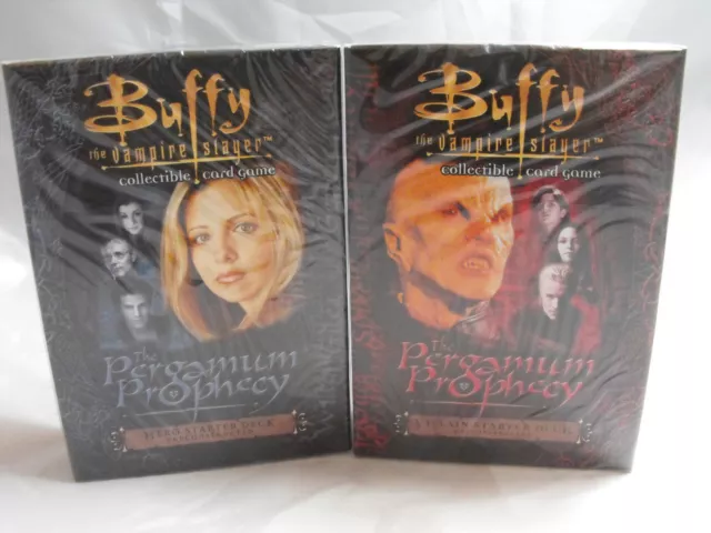 Buffy The Vampire Slayer Ccg Pergamum Prophecy Hero And Villain Starter Decks