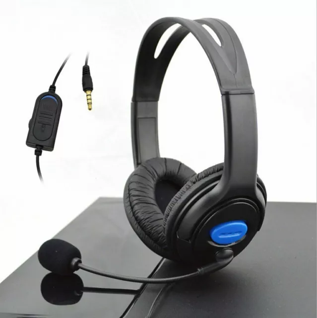 Headphones with Mic for PS4 Sony Play Station 4/PC Stereo Wired Gaming Headsets