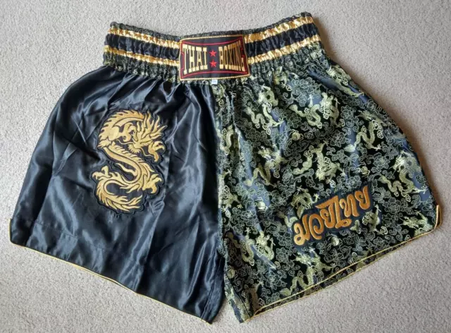 Thai Boxing Club Men's Shorts XXXL Dragon Serpent Design