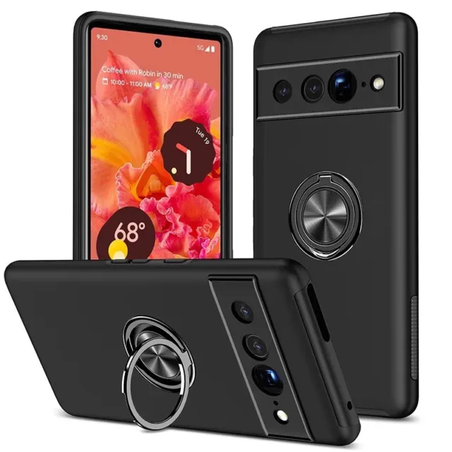 For Google Pixel 8 / 8 Pro / 8A / 7 /7A /7 Pro /6A Built-in Ring Shockproof Case