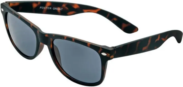 Foster Grant Mens Retro Tort Sunglasses - Brown
