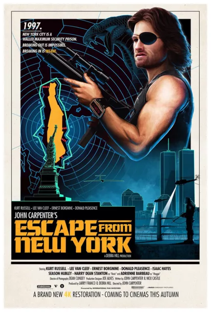 Escape from New York - Kurt Russell - Movie Poster - 1981 - US Version #2