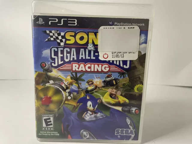 Sonic & Sega All-Stars Racing Sony PlayStation 3 PS3 Mint Disc Tested Works