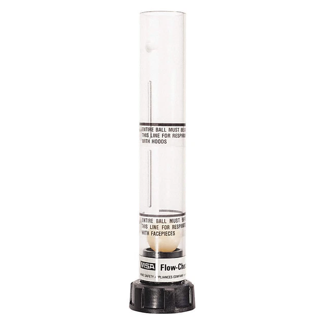 MSA 487995 Flow Check Meter,Black/Clear