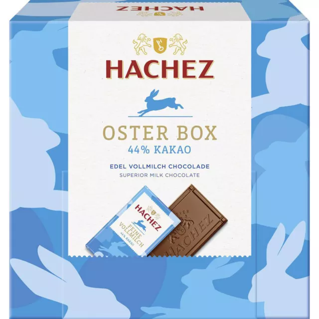 Hachez Chocolat Ostertäfelchen Noble Lait Entier Pâques Box