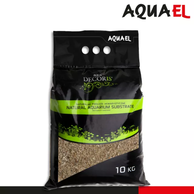 Aquael 10 KG Eau Decoris Sable de Quartz 1,6 - 4 MM Aquariumsubstrat Sol