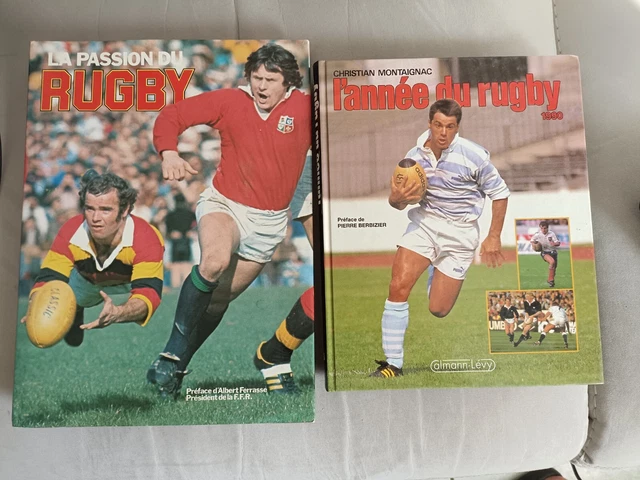 LIVRES RUGBY LA PASSION RUGBY 1980 L ANN E RUGBY 1990 PR FACE 