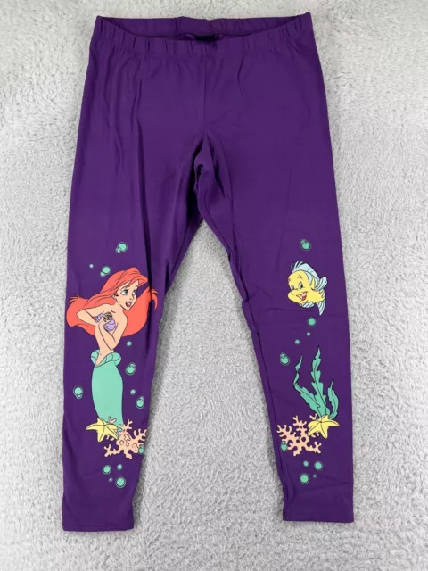 Disney The Little Mermaid Ariel Leggings Junior Women's Deep Sea NWT New  Size L