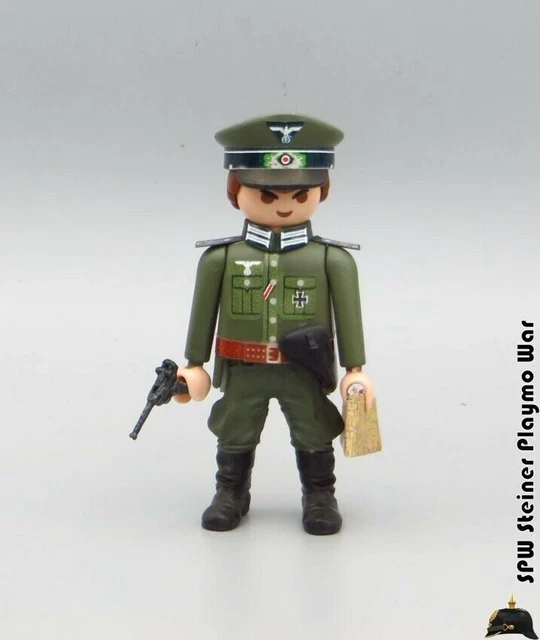 PLAYMOBIL CUSTOM WW2 COLONEL German Army LUGER PISTOL WEAPON MILITARY SOLDIER EUR 14,92