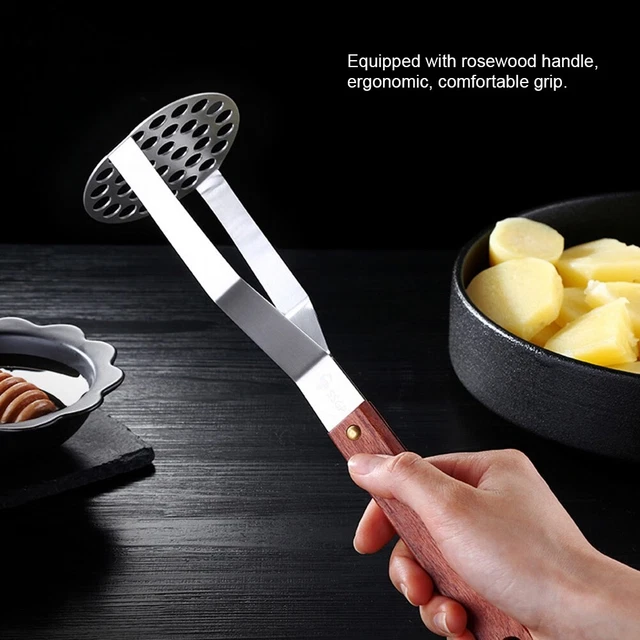 BOTEGRA Food Crusher Excellent Texture Ergonomic Rosewood Handle Potato Masher