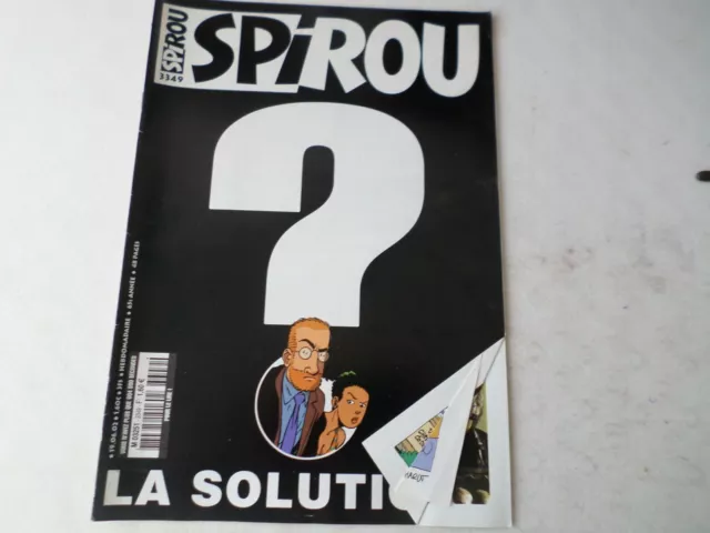 spirou hebdo annee 2002 - N° 3349