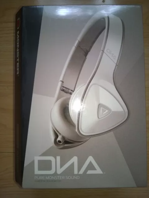 Monster DNA Wired Noise Isolating Headband Headphones White/Grey