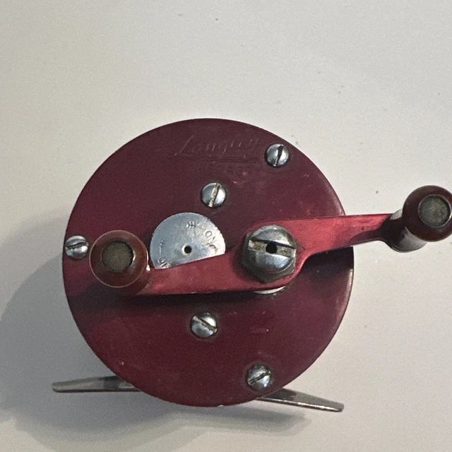 LANGLEY LURECAST 330 KC VINTAGE LANGLEY RED Lurecast Bait Casting