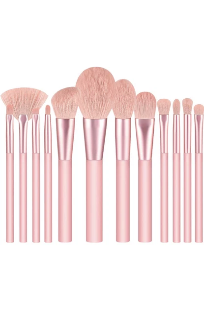 Set da 12 pennelli professionali per Make-up,Pennello Trucco Ombretto