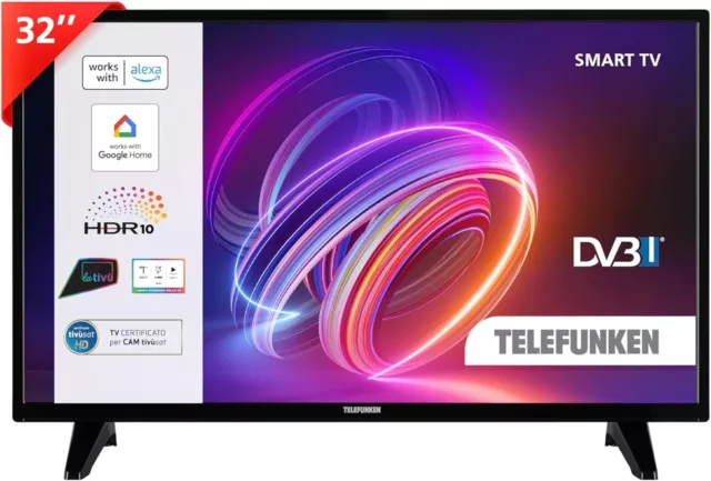 TELEFUNKEN Smart TV 32" HD Ready TE32553B45V2DZ