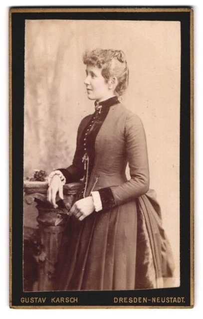 Fotografie Gustav Karsch, Dresden-Neustadt, Große Meissenerstraße 17, Frau in K