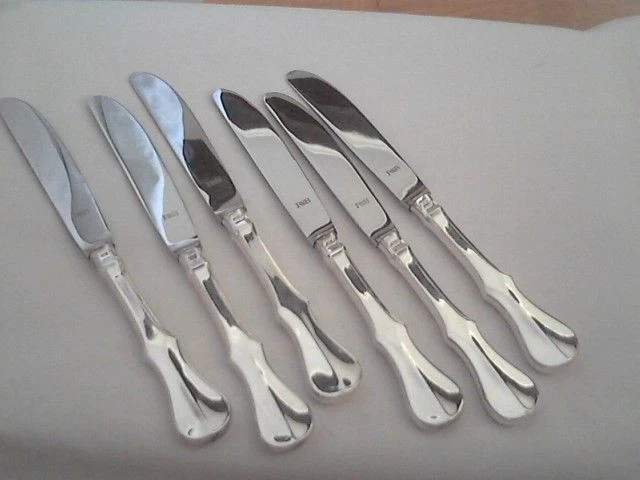Robbe Berking 6 Dessertmesser 150 er Silber  Alt Kopenhagen Robbe & Berking: