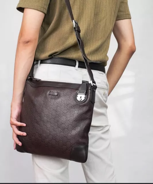 Authentic gucci sales messenger bag
