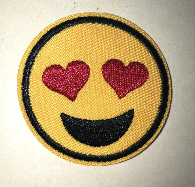 He Did It” Smiley Face Emoji Iron On Patch 2”