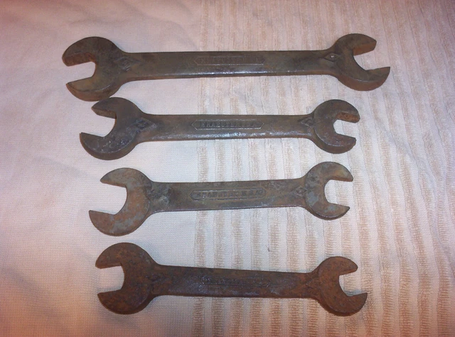 VINTAGE LOT of 4 " KRAEUTER USA " WRENCHES - " Diamond K " MARKINGS