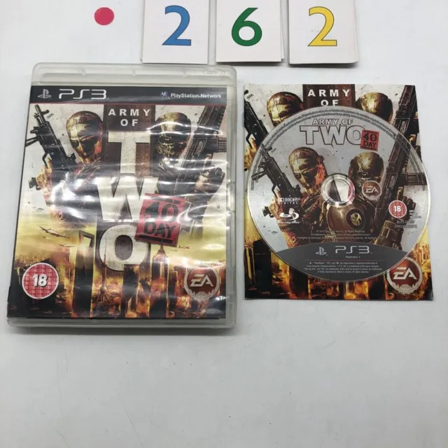 Army of Two 40th Day PS3 Playstation 3 Game + Manual r262