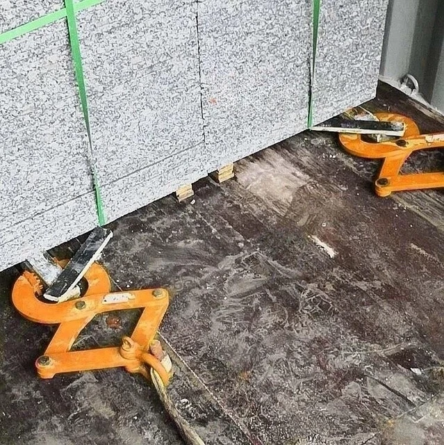 BauCompany24 Steintragezange - 415-460mm Gold, Bis 50kg Tragkraft