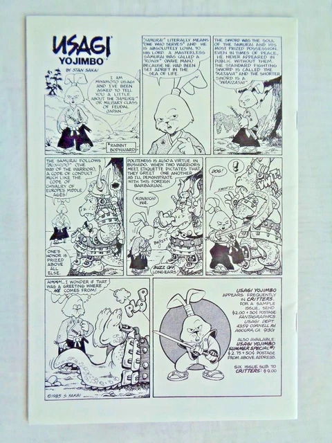 Zell Sworddancer No. 1 July 1986 Thoughts & Images First Printing VF/NM (9.0) 2