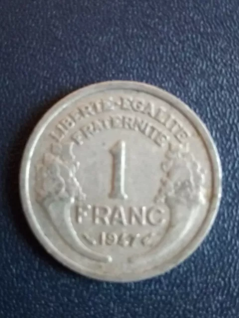 1947 France 1 franc coin. Circulated & Collectable!