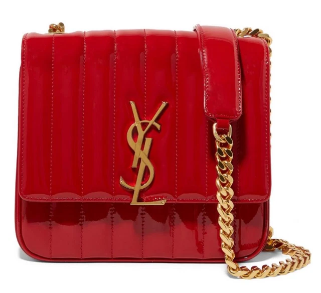 SAINT LAURENT 2590 Authentic New Medium YSL Vicky - PicClick
