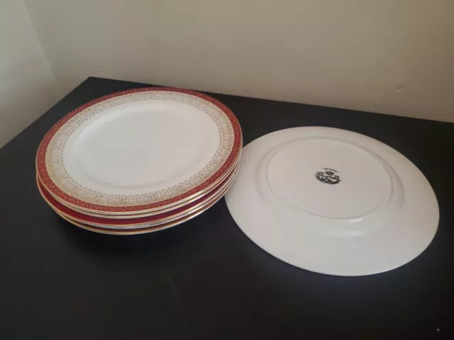 Royal Grafton Majestic - Red Set Of 6 Salad Plates.