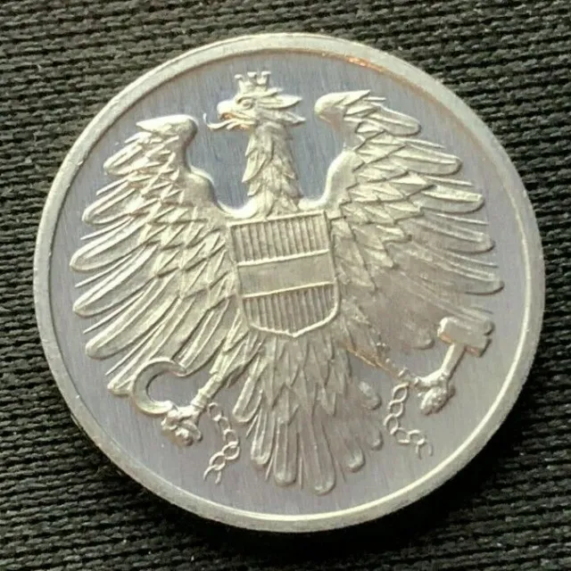 1970 Austria 2 Groschen Coin PROOF  ( 260K Minted )  Rare World Coin   #C156 2