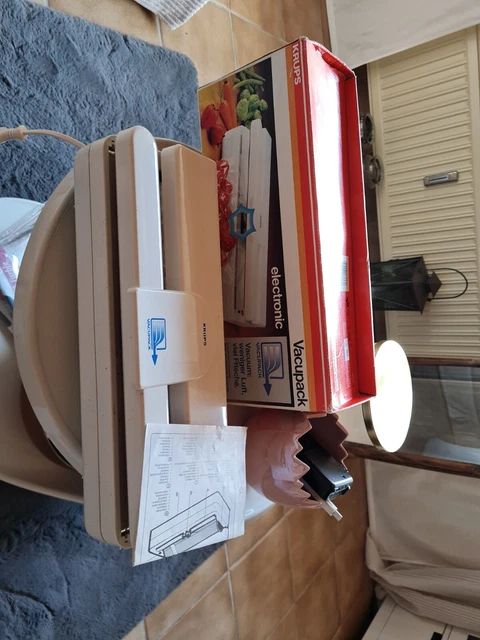 Krups Vacupack Typ 383, weiss, Folienschweißgerät mit Anleitung
