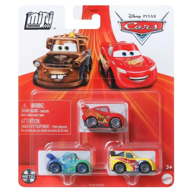 DISNEY CARS HOT Rod Racers Die-cast McQueen,Carla Veloso &Jeff Corvette ...
