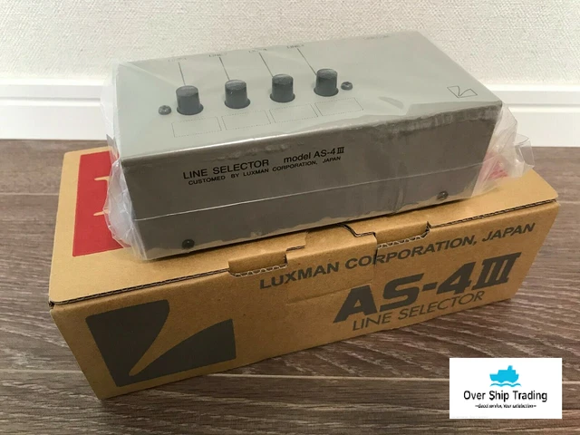 Luxman AS-4III Line Selector RCA Audio Switch Box Input