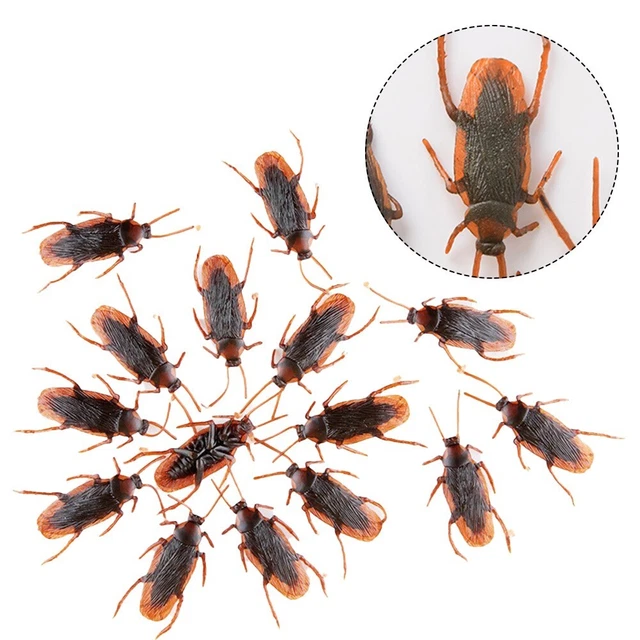 5/10PC PRANK COCKROACH Joke Cockroach Bug Funny Prank Fake-Cockroaches ...