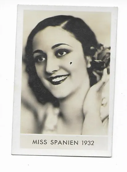 Sammelbild -- Die Schönsten Frauen Der Welt - Miss Spanien  1932