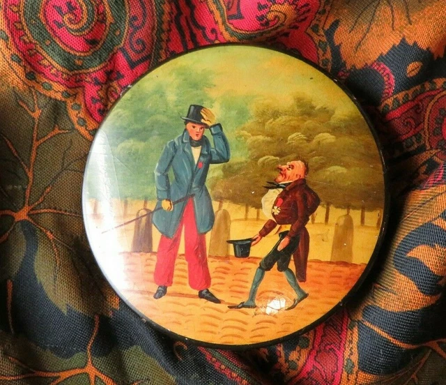 Ancienne Boite à mouches en argent parfait état XIXème siècle