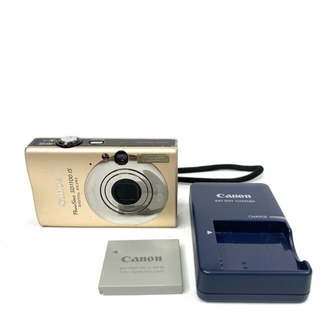 Gold Canon PowerShot ELPH SD1100 IS / IXUS 80 IS 8.0MP Digital Camera Tested**