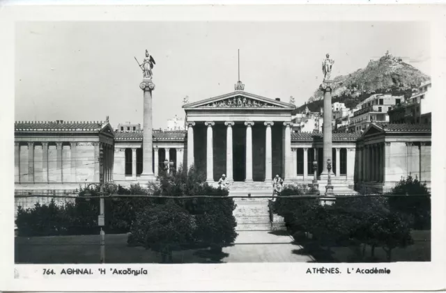 Postcard / Carte Postale Greece / Grece Athenes L'academie + Cachet