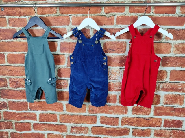 Baby Boys Bundle Age 0-3 Months John Lewis M&S Next Romper Dungarees Red 62Cm