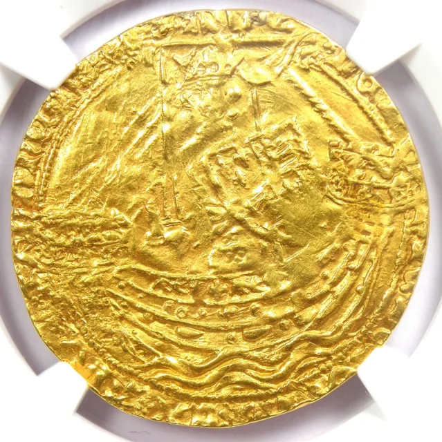 1412-1413 Britain England Gold Henry IV Noble Gold Coin - NGC Certified - Rare!